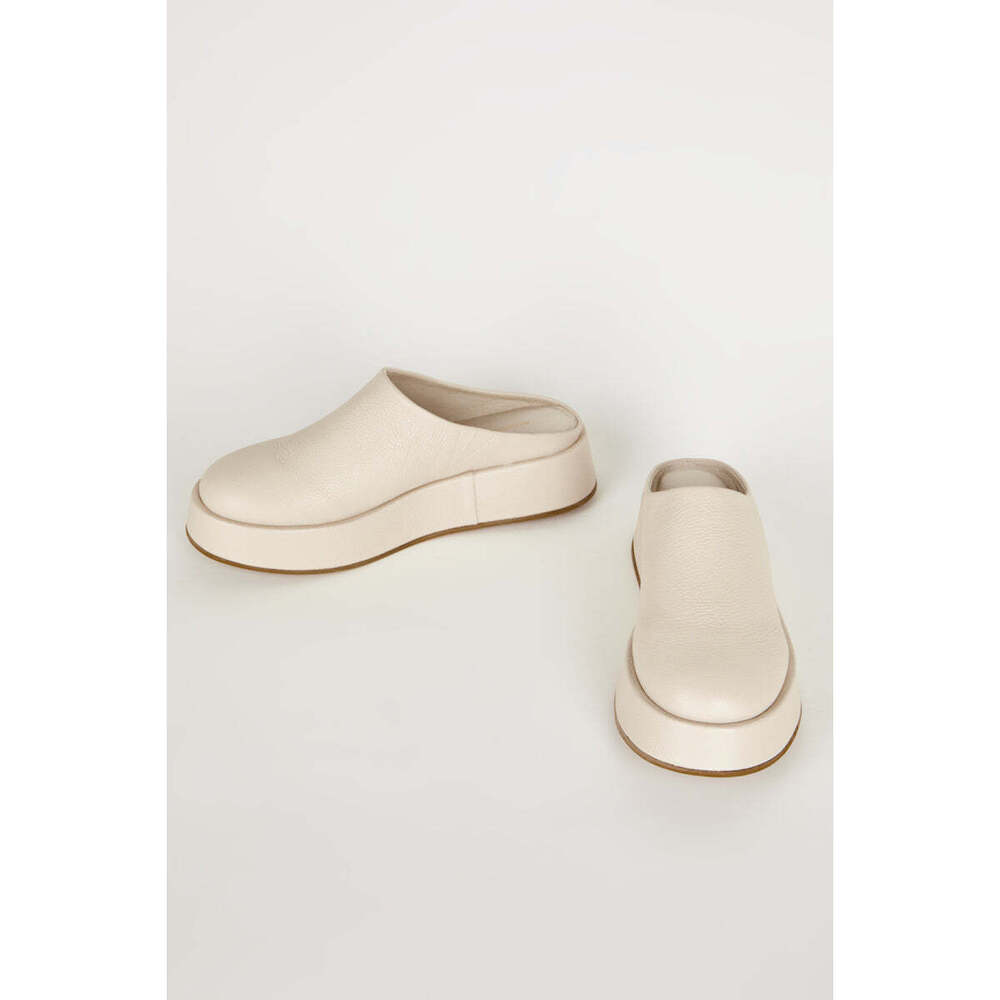 Intentionally Blank RISEN PLATFORM MULE Size 7CREAM / LEATHER / 7